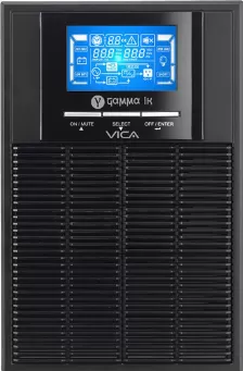 No Break Vica Gamma 1k 1 Kva / 900 W, Entrada 145 V, 3 Salidas Ac, Negro